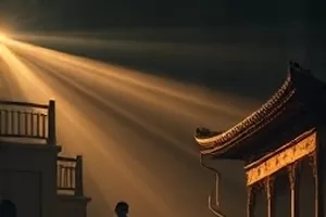 《雾港三号》封面：晨雾中的港口吊机剪影